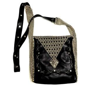 Vintage SERGIO GUTIERREZ Liquid Metal Collection Cross Body Purse Shoulder Bag